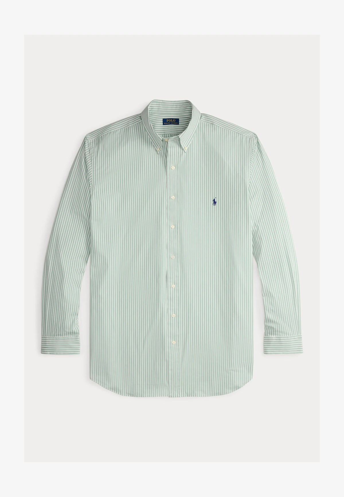 Polo Ralph Lauren - Poplin Stretch Shirt - Stripe - Green & White