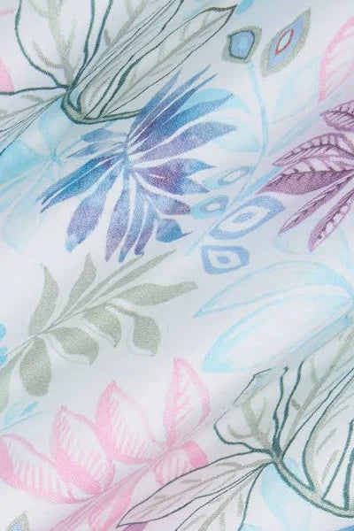 M.J. Bale - Rapallo Shirt - Printed - Multi - MULTIBUY featuring a vibrant floral print on a clean white background.