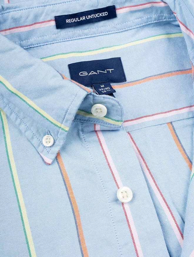 Oxford Shirt - UT Archive Stripe - Capri Blue