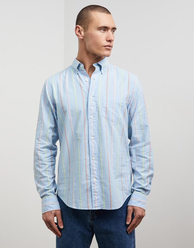 GANT - Oxford Shirt - UT Archive Stripe - Capri Blue