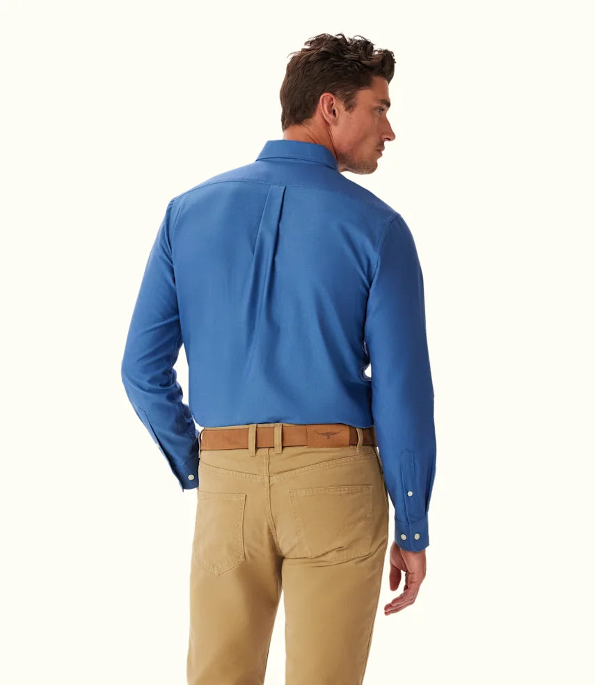 R.M.Williams - Regular Oxford Shirt - Bright Blue