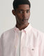 GANT -  Poplin Short Sleeve Shirt Gingham - Light Pink
