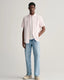 GANT -  Poplin Short Sleeve Shirt Gingham - Light Pink
