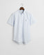 GANT -  Poplin Short Sleeve Shirt- Gingham - Light Blue