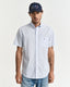 GANT -  Poplin Short Sleeve Shirt- Gingham - Light Blue