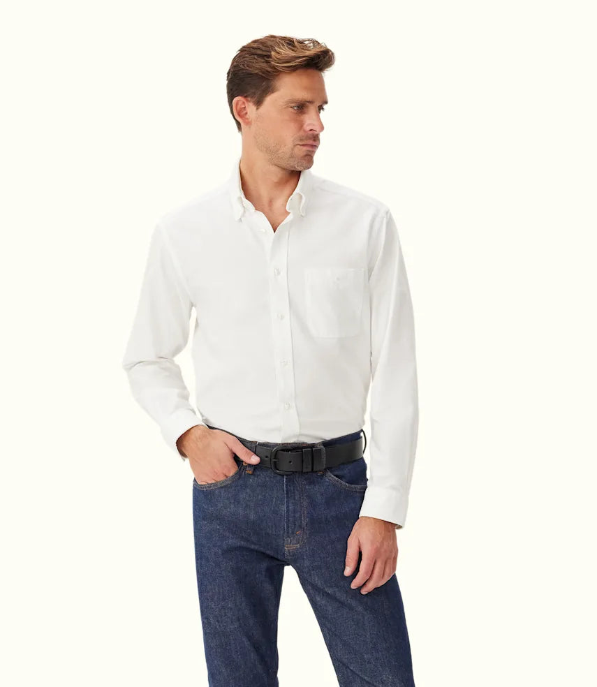 R.M.Williams - Regular Oxford Shirt - White