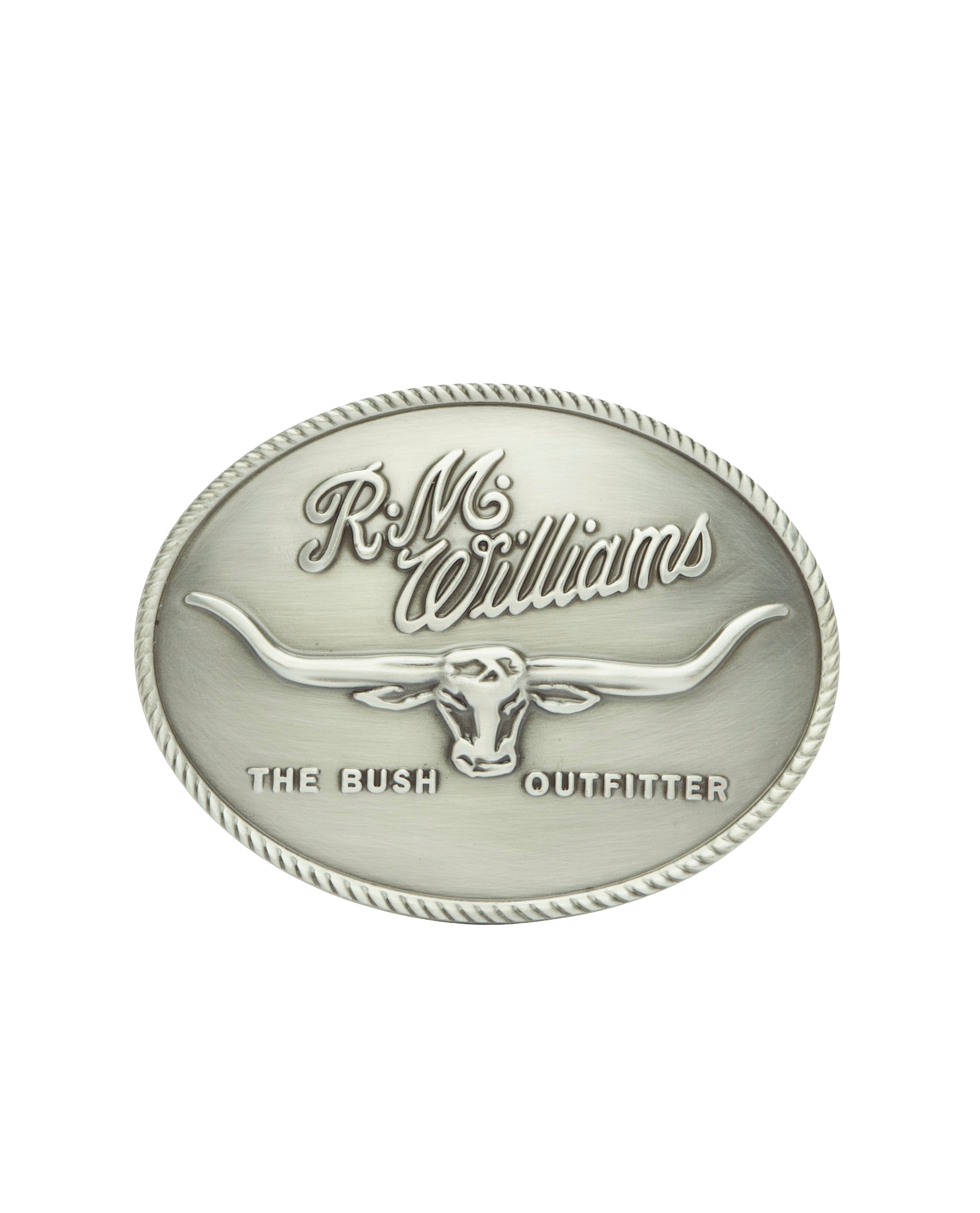 R.M.Williams Logo Buckle in silver