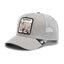 Goorin - Animal Trucker Cap - Bulletproof Rhino - Suede - Grey/Gloss