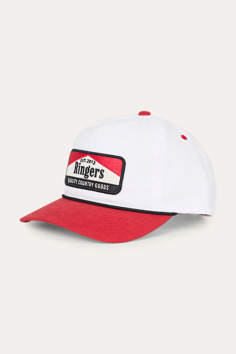 Ringers Western - Rangers Roadhouse Cap - Off White/Red