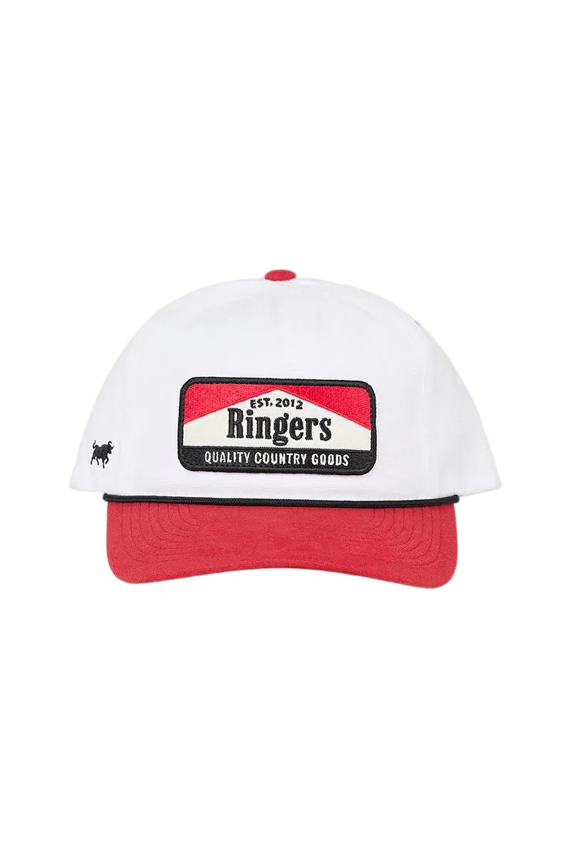 Ringers Western - Rangers Roadhouse Cap - Off White/Red