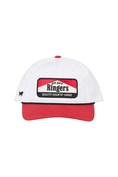Ringers Western - Rangers Roadhouse Cap - Off White/Red