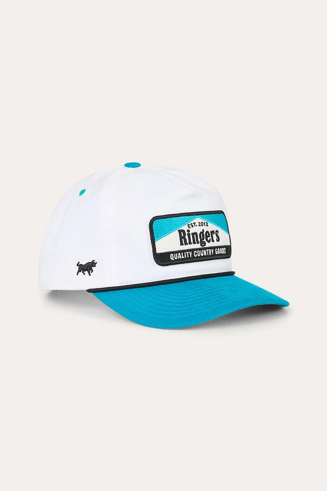 Ringers Western - Rangers Roadhouse Cap - Off White/Teal