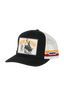 Ringers Western - Rodeo Club Deep Fit Trucker Cap - Black Off White