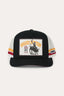 Ringers Western - Rodeo Club Deep Fit Trucker Cap - Black Off White