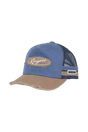 Ringers Western - Worn Out Deep Fit Trucker Cap - Clay Blue