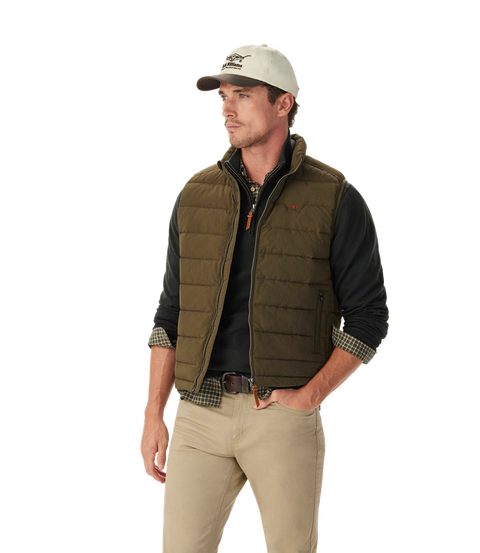 R.M.Williams - Rydal Padded Vest - Dark Olive