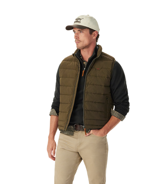 R.M.Williams - Rydal Padded Vest - Dark Olive