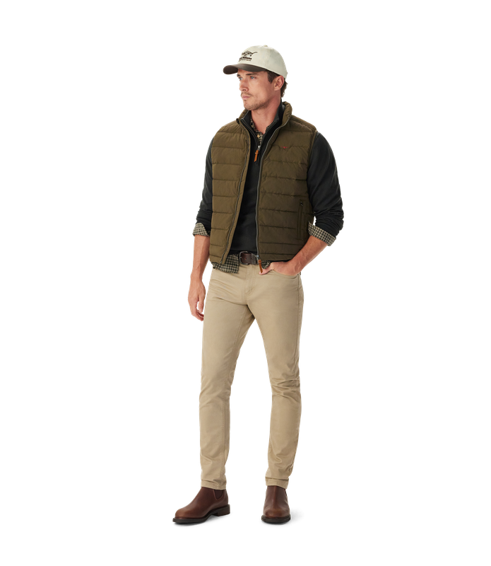 R.M.Williams - Rydal Padded Vest - Dark Olive