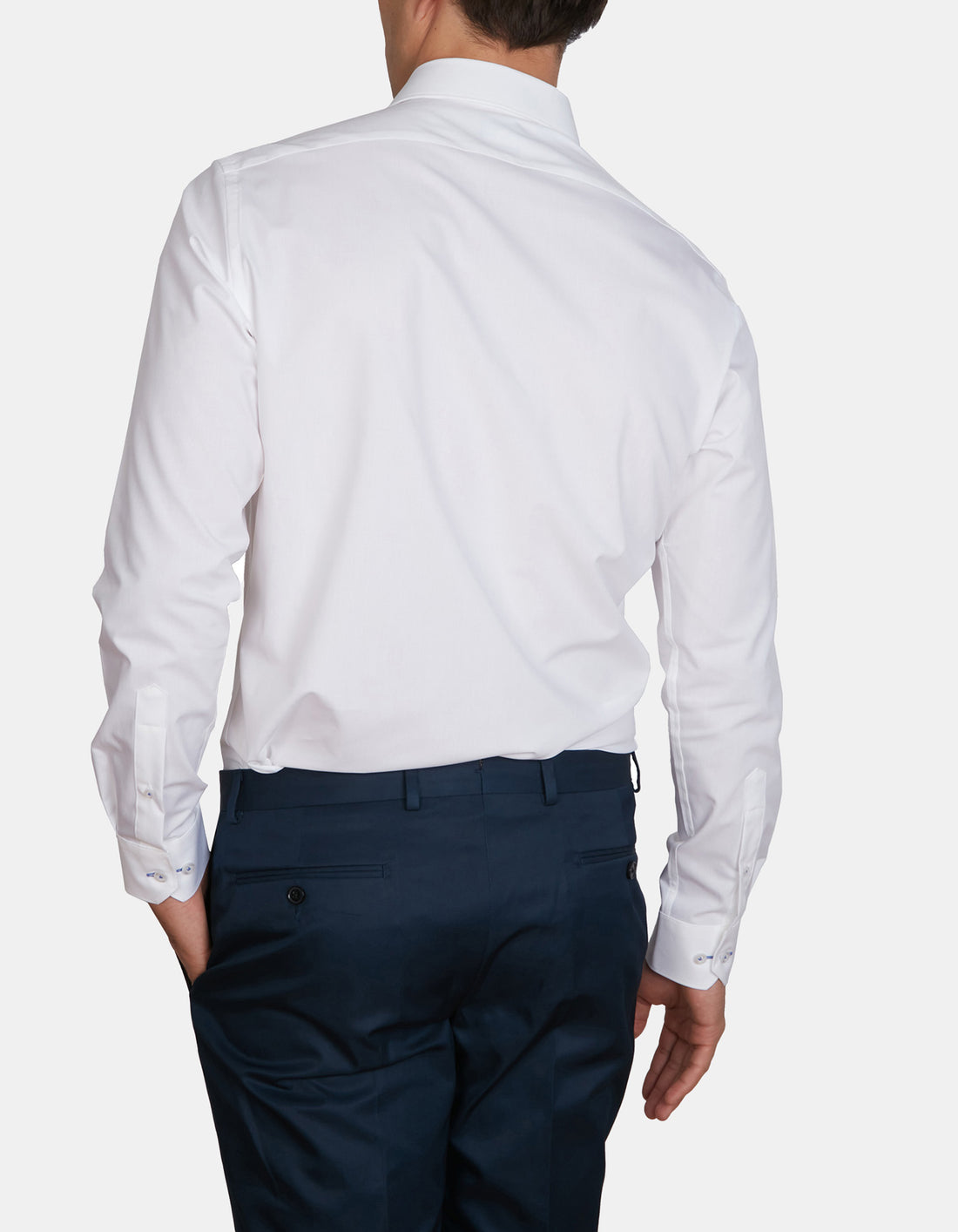 Abelard - Long Sleeve Business Shirt - 4 Way Stretch - White