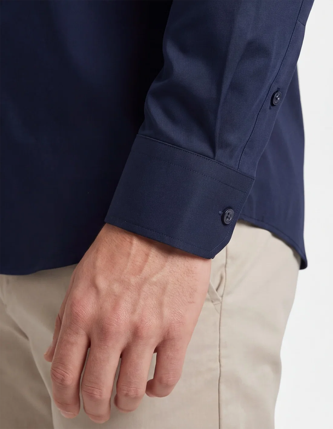 Abelard - 4 Way Stretch Business Shirt - Navy