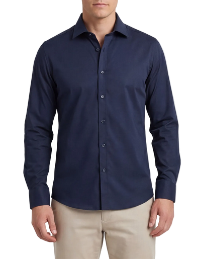 Abelard - 4 Way Stretch Business Shirt - Navy