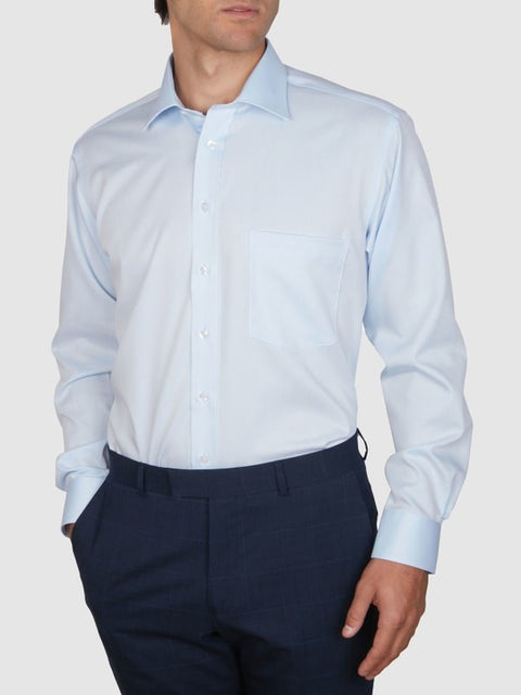 Abelard - Long Sleeve Business Shirt - Non-Iron - Sky Blue