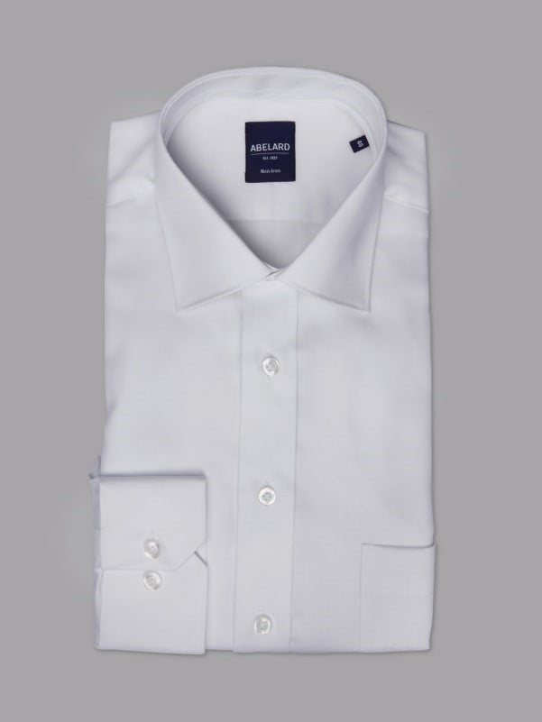 Abelard - Long Sleeve Business Shirt - Non-Iron - White