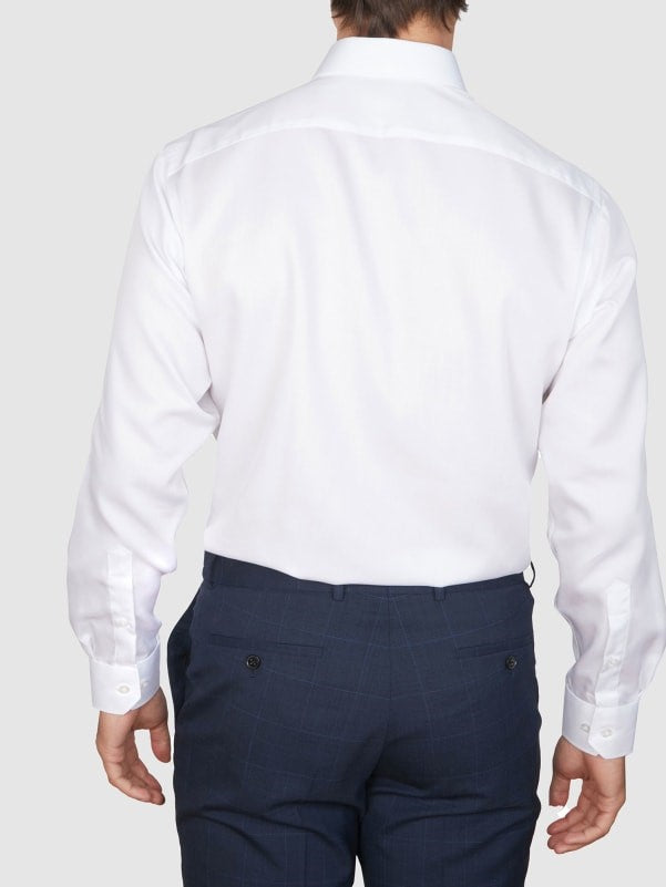 Abelard - Long Sleeve Business Shirt - Non-Iron - White
