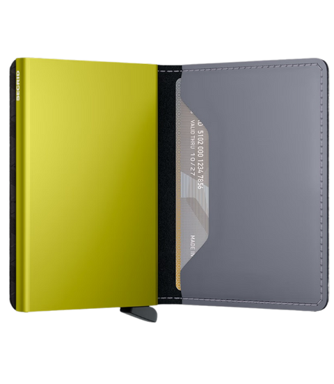 SEC0928-GREY LIME-Secrid - RFID Matte Slimwallet - Grey Lime