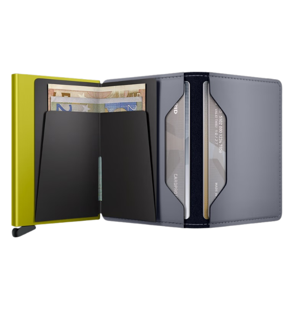 SEC0928-GREY LIME-Secrid - RFID Matte Slimwallet - Grey Lime
