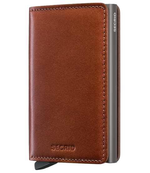SEC0973-SADDLE-Secrid - RFID Texano Slimwallet - Tan
