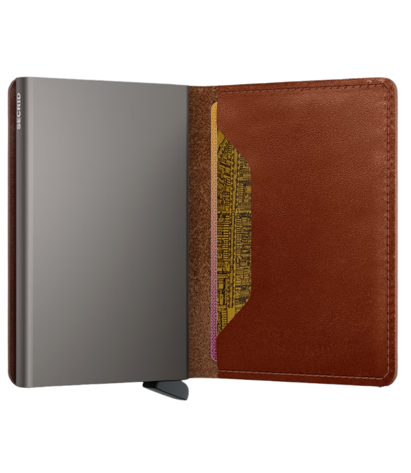 SEC0973-SADDLE-Secrid - RFID Texano Slimwallet - Tan