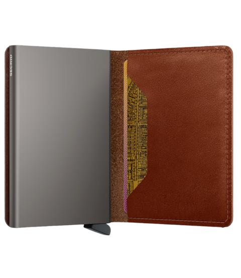 SEC0973-SADDLE-Secrid - RFID Texano Slimwallet - Tan