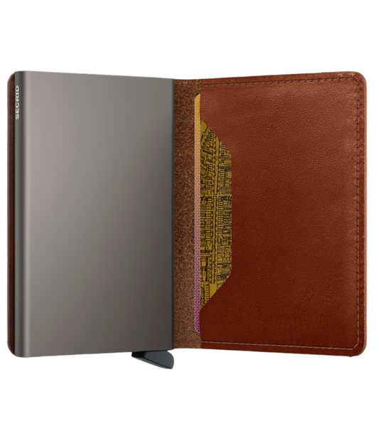 SEC0973-SADDLE-Secrid - RFID Texano Slimwallet - Tan