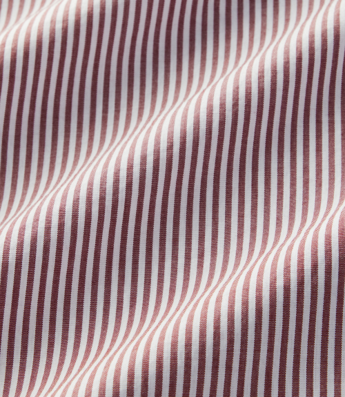 R.M.Williams -  Sommers Poplin Stripe Shirt - Rust