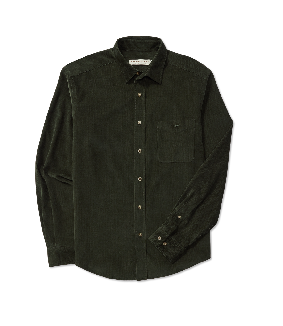 R.M.Williams - Classic Shirt - Corduroy - Olive