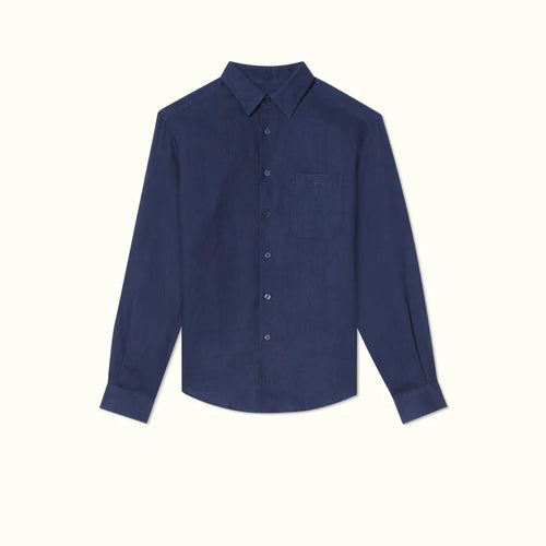 Coalcliff Linen Shirt - Dark Navy