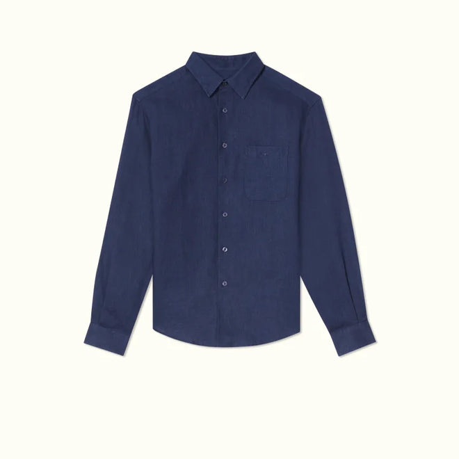 Coalcliff Linen Shirt - Dark Navy