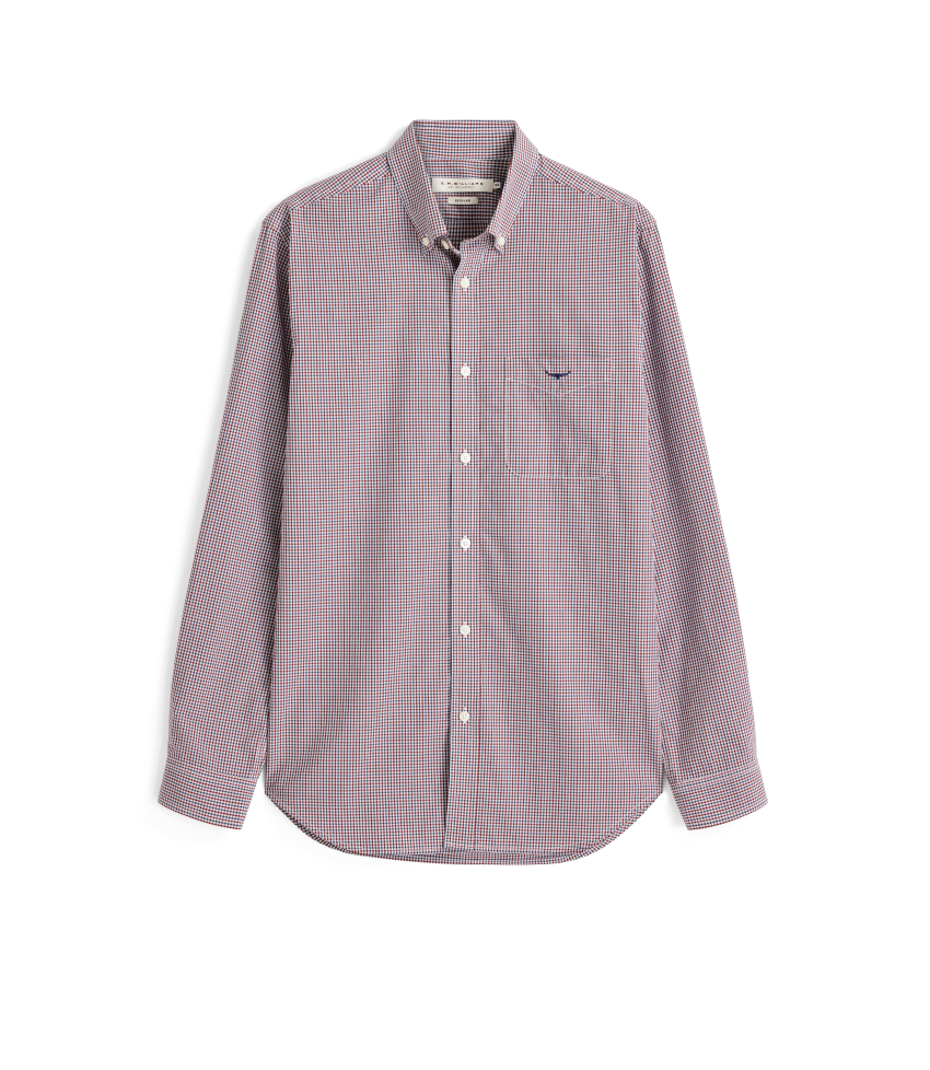 R.M.Williams - Whyalla Poplin Shirt - Check - Red/White/Navy