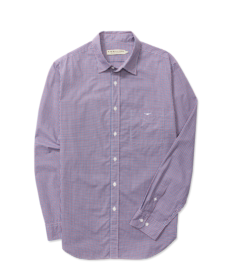 R.M.Williams - Poplin Shirt - Check - Navy/Red/White