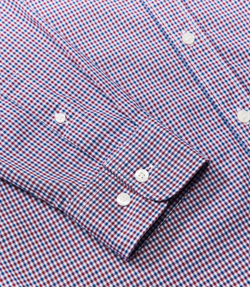 R.M.Williams - Poplin Shirt - Check - Navy/Red/White