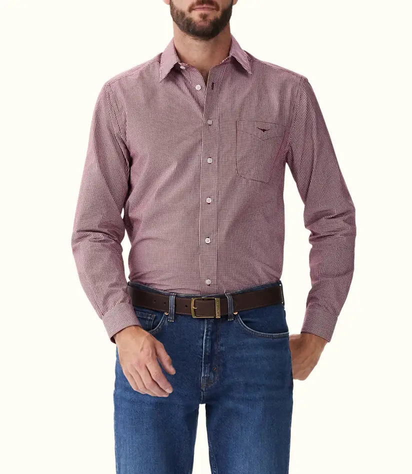 R.M.Williams - Classic Shirt - Check - Red Wheat