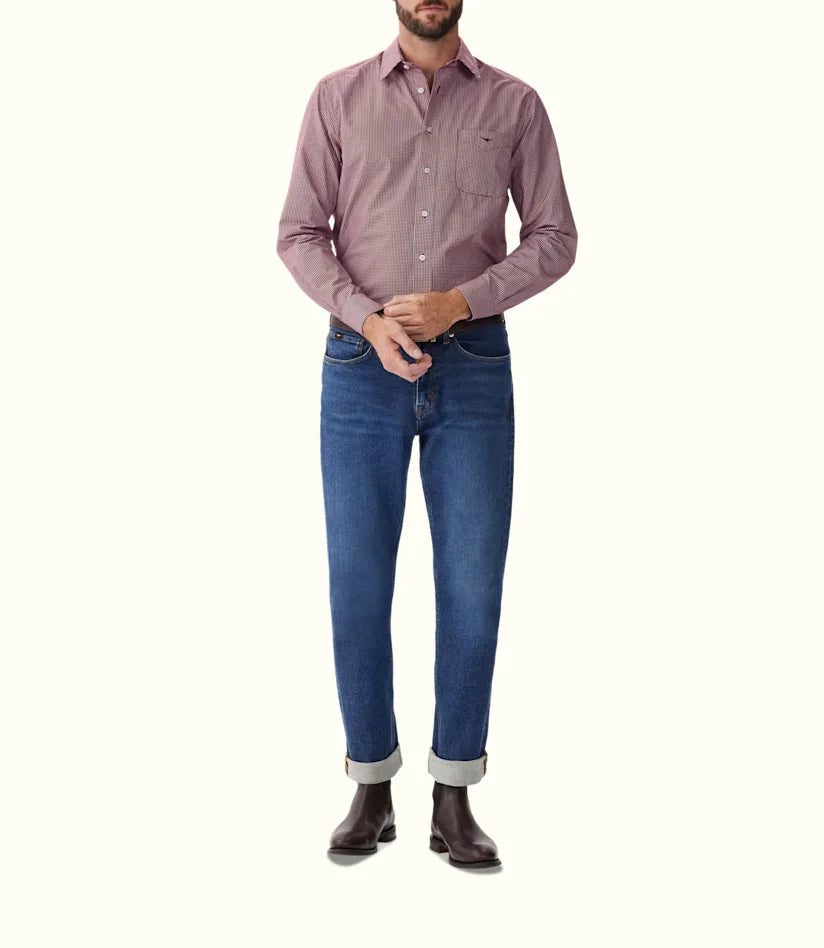 R.M.Williams - Classic Shirt - Check - Red Wheat