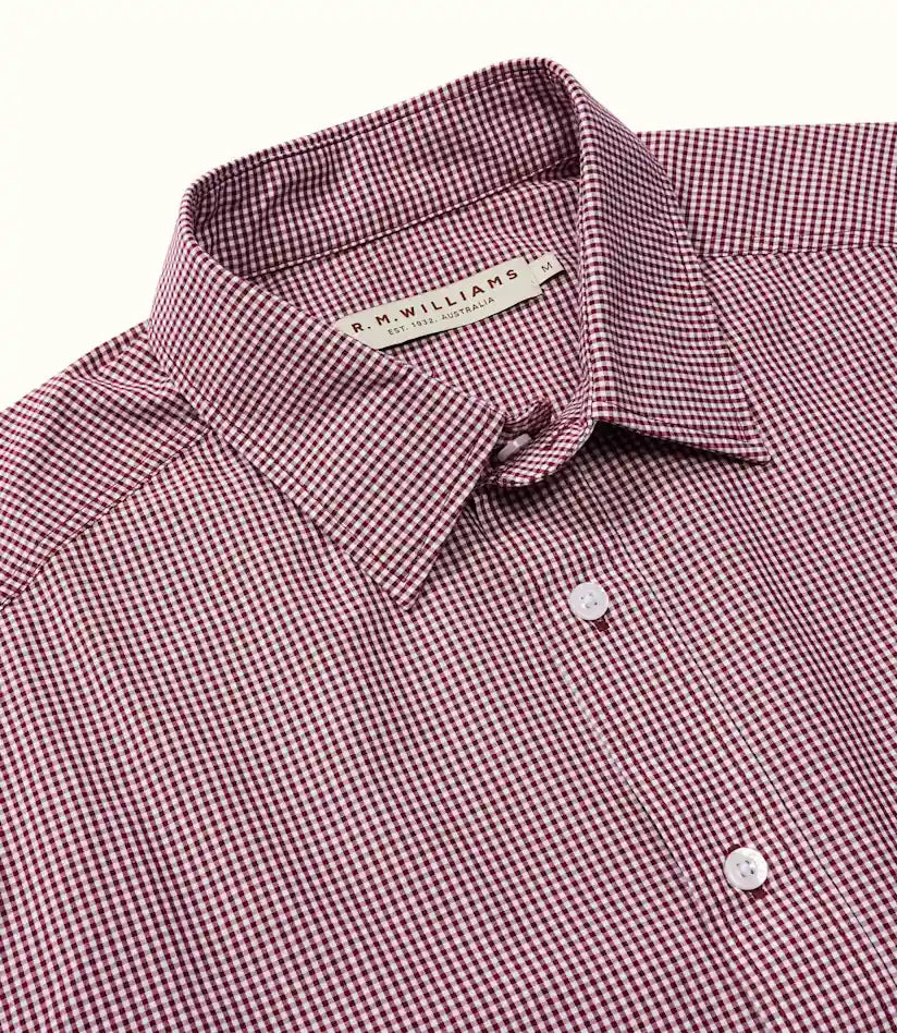 R.M.Williams - Classic Shirt - Check - Red Wheat