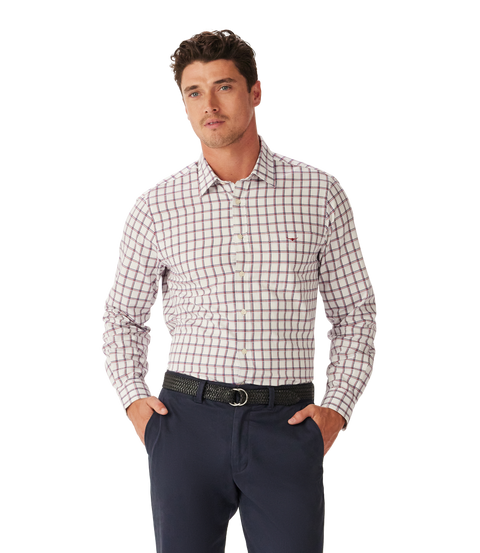 R.M.Williams - Classic Twill Check Shirt - White/Red/Navy