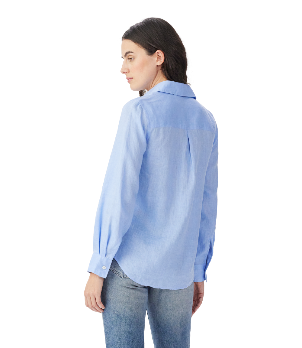 R.M.Williams - Olney Linen Shirt - Light Blue