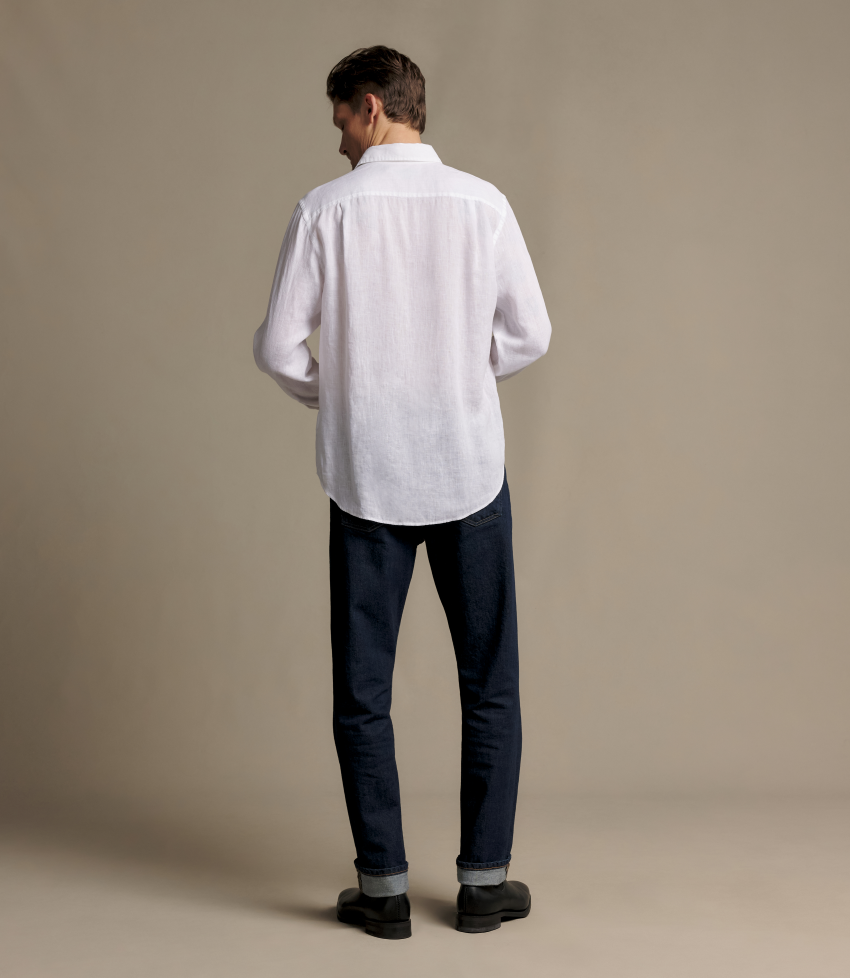 R.M.Williams - Newman French Linen Shirt - White