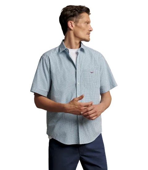 R.M.Williams -  Quinn Poplin Check Shirt 