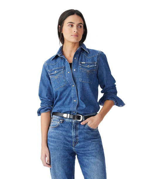 R.M.Williams - Cloudbuster Denim Shirt - Mid Indigo Wash
