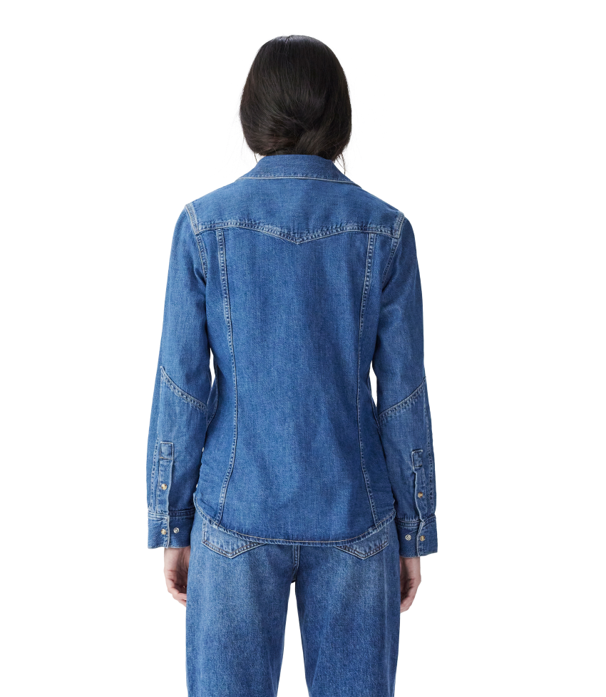 R.M.Williams - Cloudbuster Denim Shirt - Mid Indigo Wash